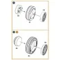 F-86A Wheels set (weighted) type 2 for CP kits, 1/48 - Clear Prop A...