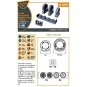 F-86A Wheels set (weighted) type 2 for CP kits, 1/48 - Clear Prop A...