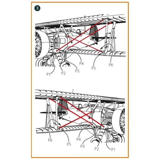 F4B-3/4 Strubs for CP kits, 1/48 - Clear Prop Accessories CPA48094