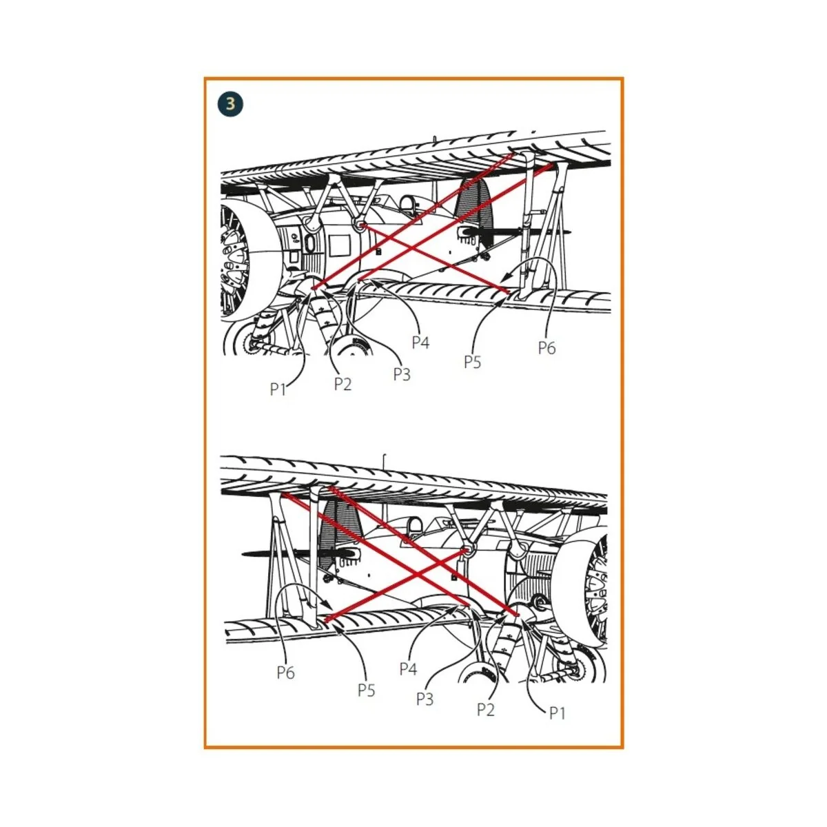 F4B-3/4 Strubs for CP kits, 1/48 - Clear Prop Accessories CPA48094