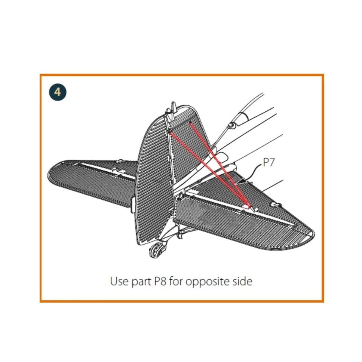 F4B-3/4 Strubs for CP kits, 1/48 - Clear Prop Accessories CPA48094
