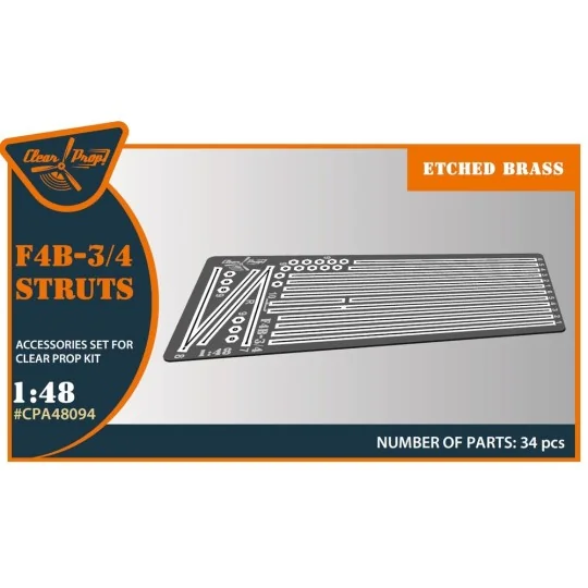 F4B-3/4 Strubs for CP kits, 1/48 - Clear Prop Accessories CPA48094