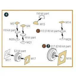 DHC-2 Beaver double-sided painting mask for Dora Wings kit, 1/48 - ...