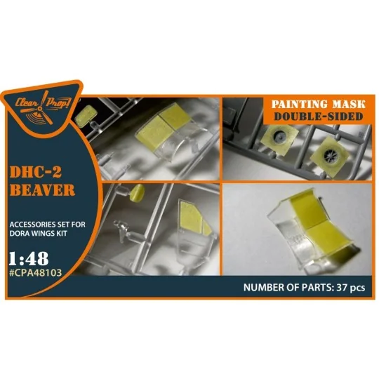 DHC-2 Beaver double-sided painting mask for Dora Wings kit, 1/48 - ...