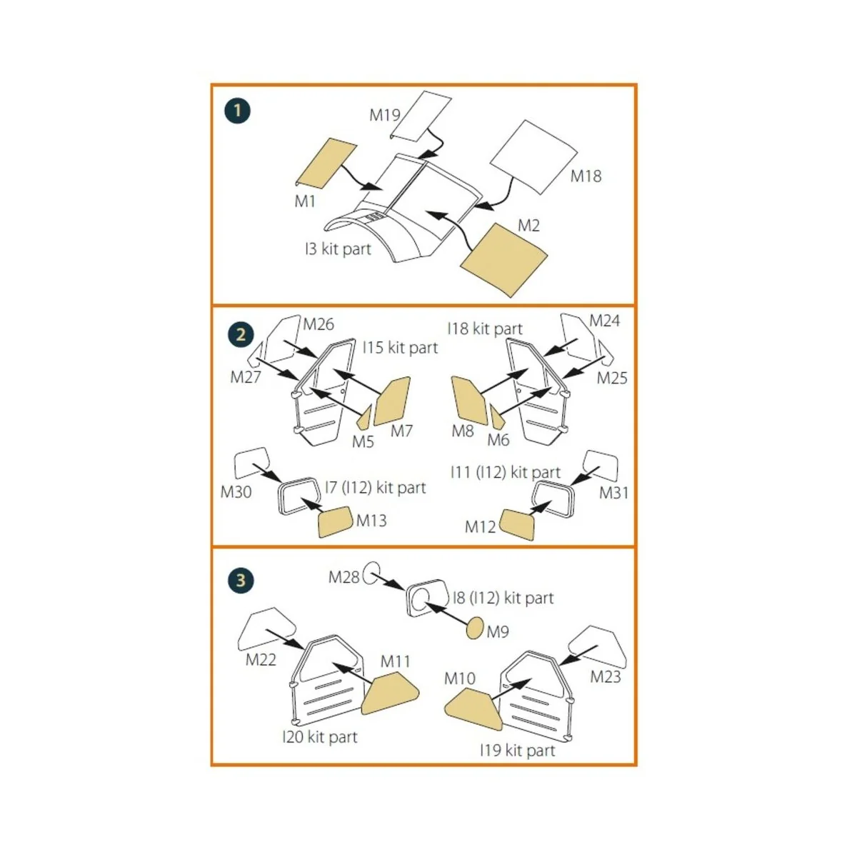 DHC-2 Beaver double-sided painting mask for Dora Wings kit, 1/48 - ...