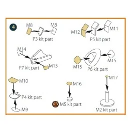 Jaguar Single seat painting mask for Airfix kit, 1/48 - Clear Prop ...