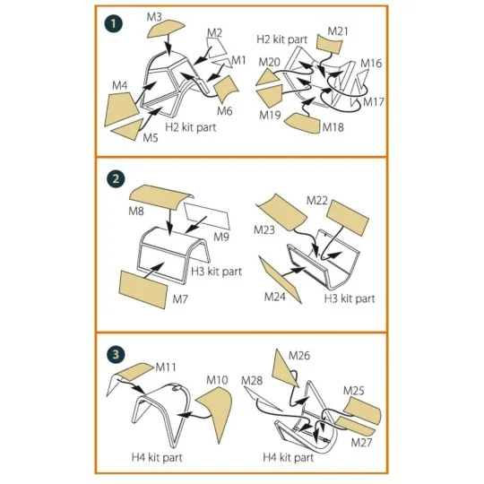 Bf-109E-1/3/3a double-sided painting mask for Wingsy Kits, 1/48 - C...