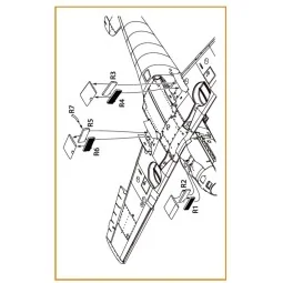 Bf-109E set of radiators for Wingsy Kits, 1/48 - Clear Prop Accesso...