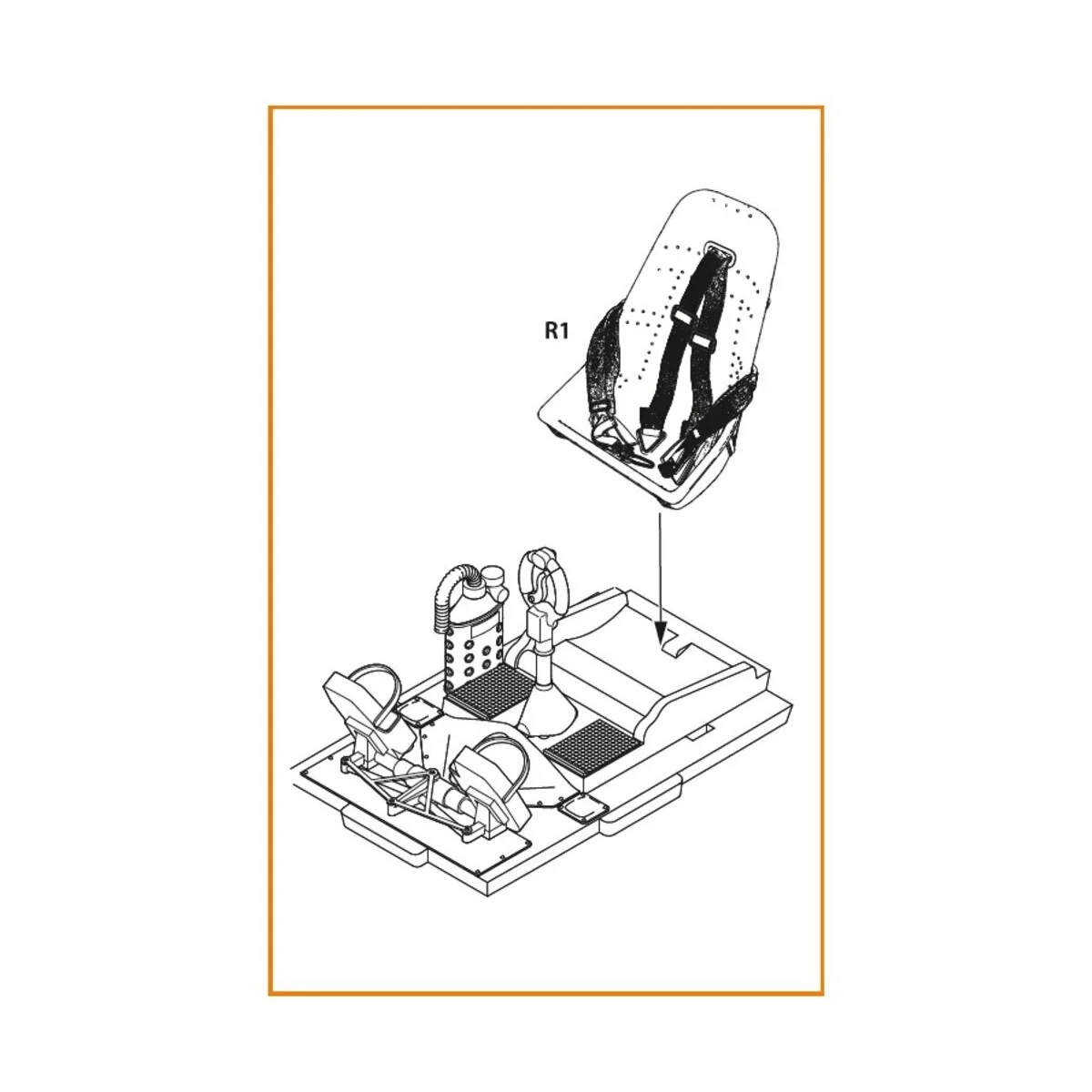 Bf-109E seat with safety belts for Wingsy Kits, 1/48 - Clear Prop A... Bf-109E seat with safety belts for Wingsy Kits, 1/48 - Clear Prop A...
