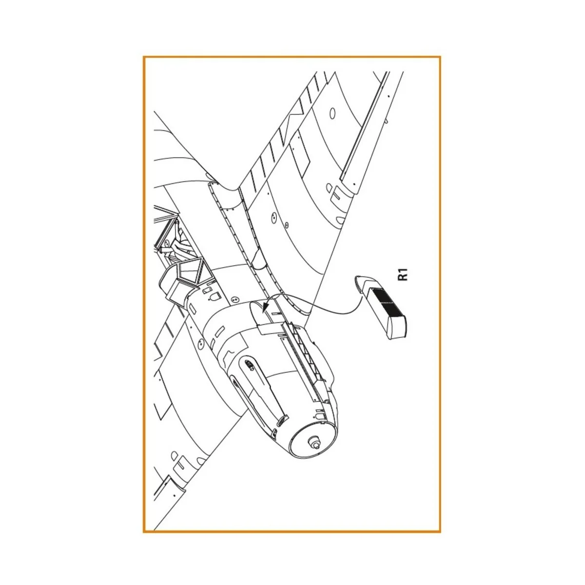 Bf-109E tropical filter for Wingsy Kits, 1/48 - Clear Prop Accessor...