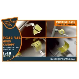 D3A2 VAL (open canopy) double-sided painting mask for Wingsy Kits, ...