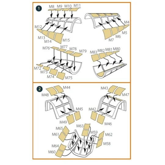 D3A2 VAL (open canopy) double-sided painting mask for Wingsy Kits, ... D3A2 VAL (open canopy) double-sided painting mask for Wingsy Kits, ...