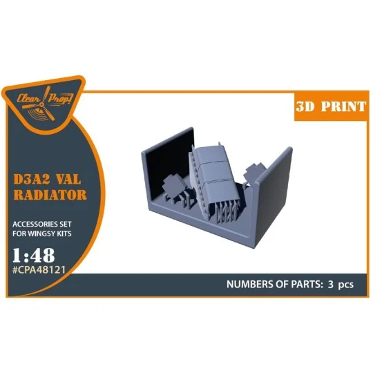 D3A2 VAL radiator set for Wingsy Kits, 1/48 - Clear Prop Accessorie...