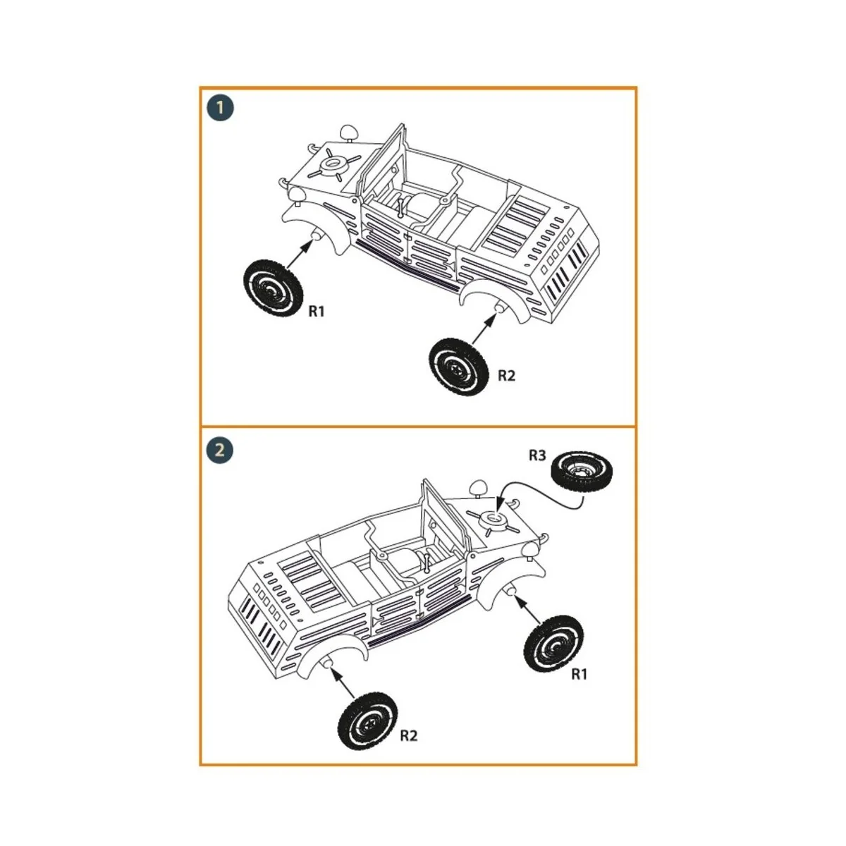 Kubelwagen type 82 Wheel set, 1/48 - Clear Prop Accessories CPA48124 Kubelwagen type 82 Wheel set, 1/48 - Clear Prop Accessories CPA48124