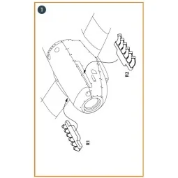 Spitfire Mk.IXe exhausts for Airfix kit, 1/48 - Clear Prop Accessor...