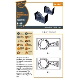 Bf-109E wheel bay for Wingsy Kits, 1/48 - Clear Prop Accessories CP...