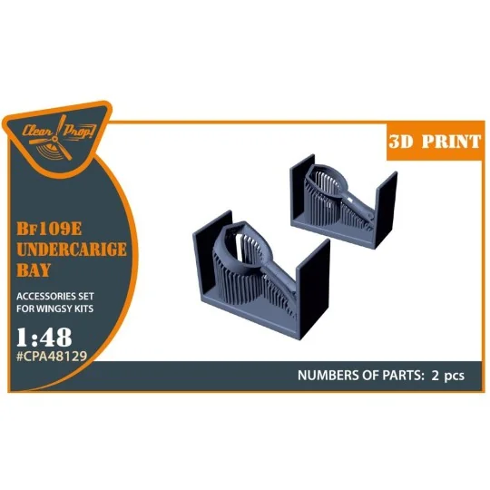 Bf-109E wheel bay for Wingsy Kits, 1/48 - Clear Prop Accessories CP...
