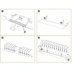 Ki-51 Sonia (all versions) PE landing flaps for CP kits CP72011/CP7...