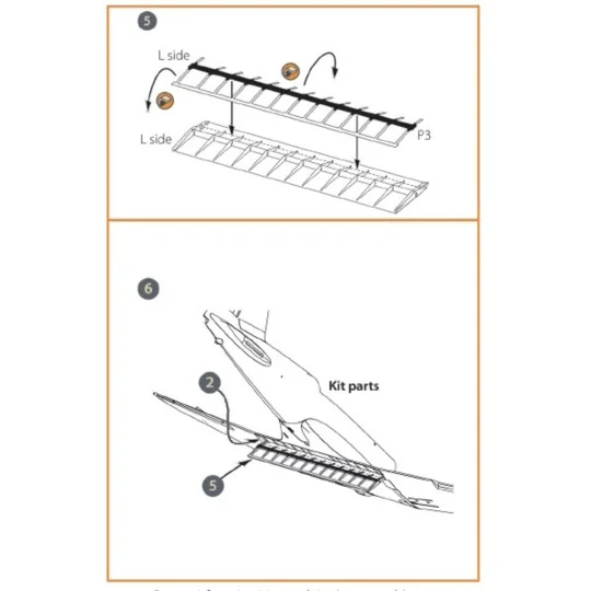 Ki-51 Sonia (all versions) PE landing flaps for CP kits CP72011/CP7...