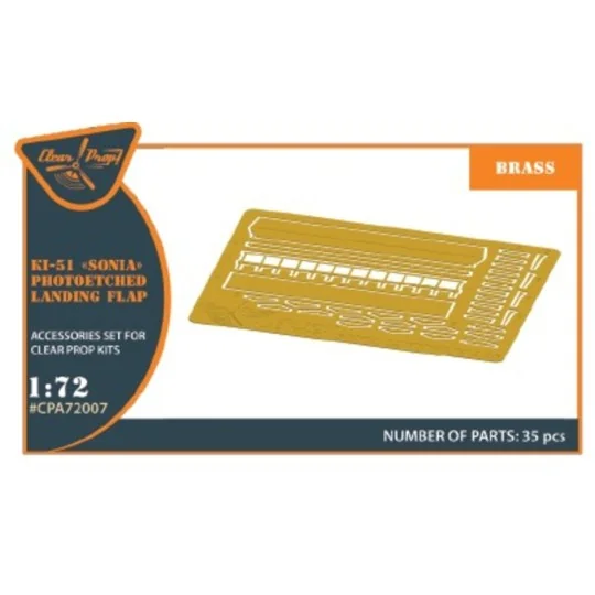 Ki-51 Sonia (all versions) PE landing flaps for CP kits CP72011/CP7...