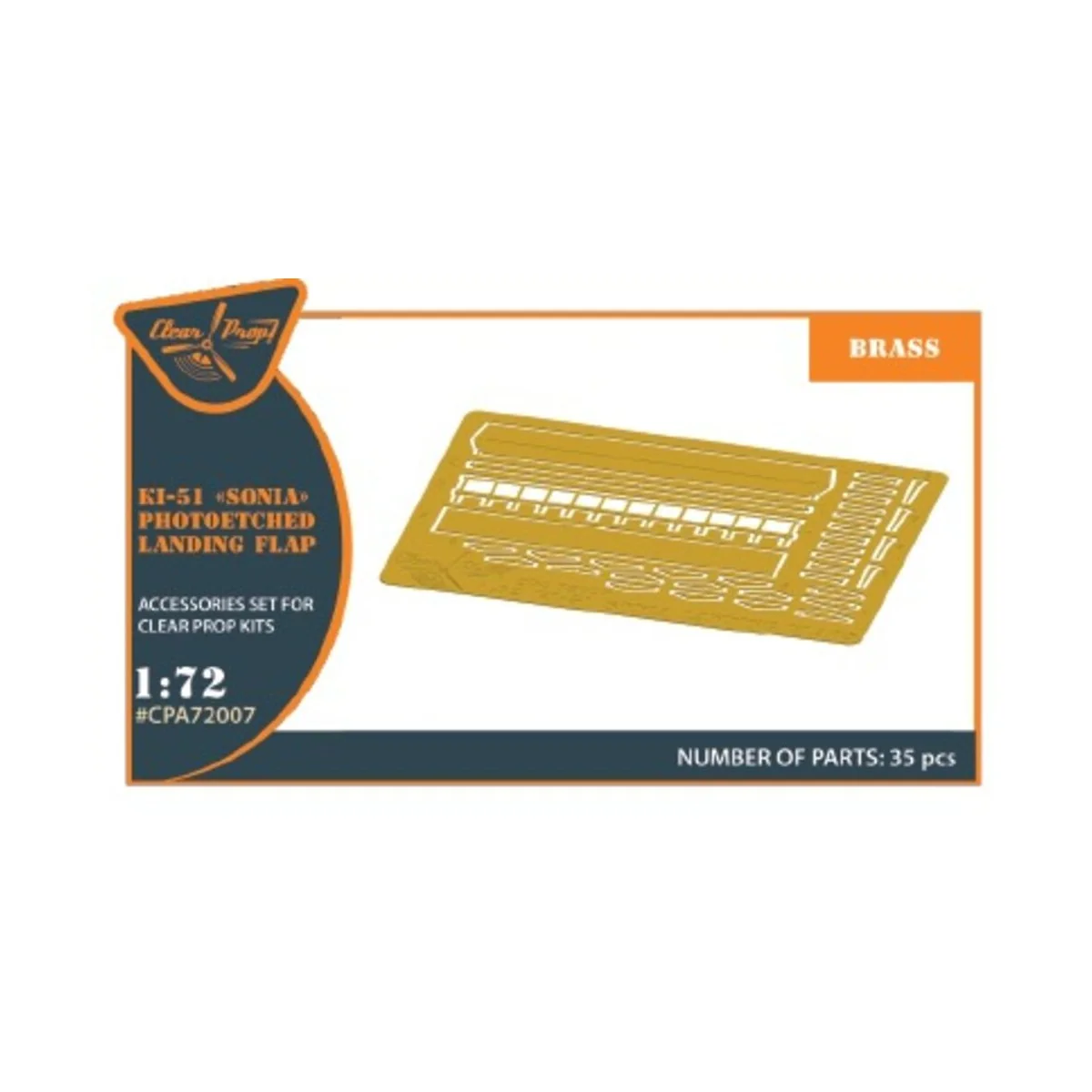 Ki-51 Sonia (all versions) PE landing flaps for CP kits CP72011/CP7...