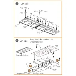 La-5 (all versions) PE landing flaps for CP kits CP72014/CP72015, 1...