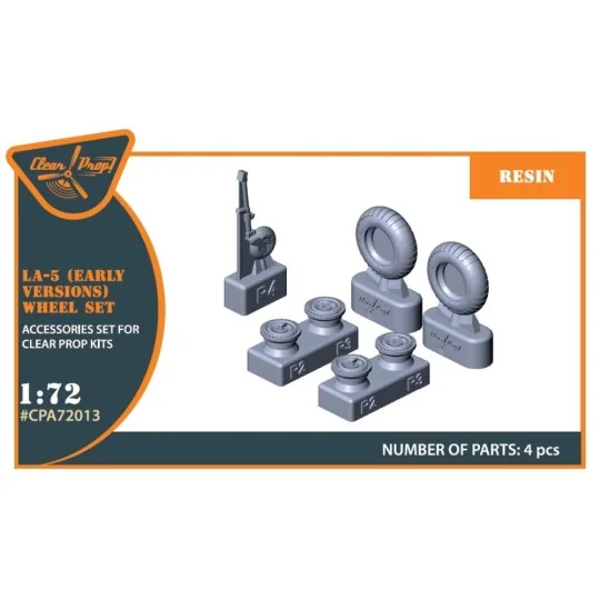 La-5 (early version) wheel set for CP kit CP72014, 1/72 - Clear Pro...