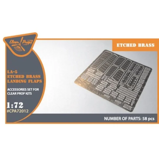 La-5 (all versions) PE landing flaps for CP kits CP72014/CP72015, 1...