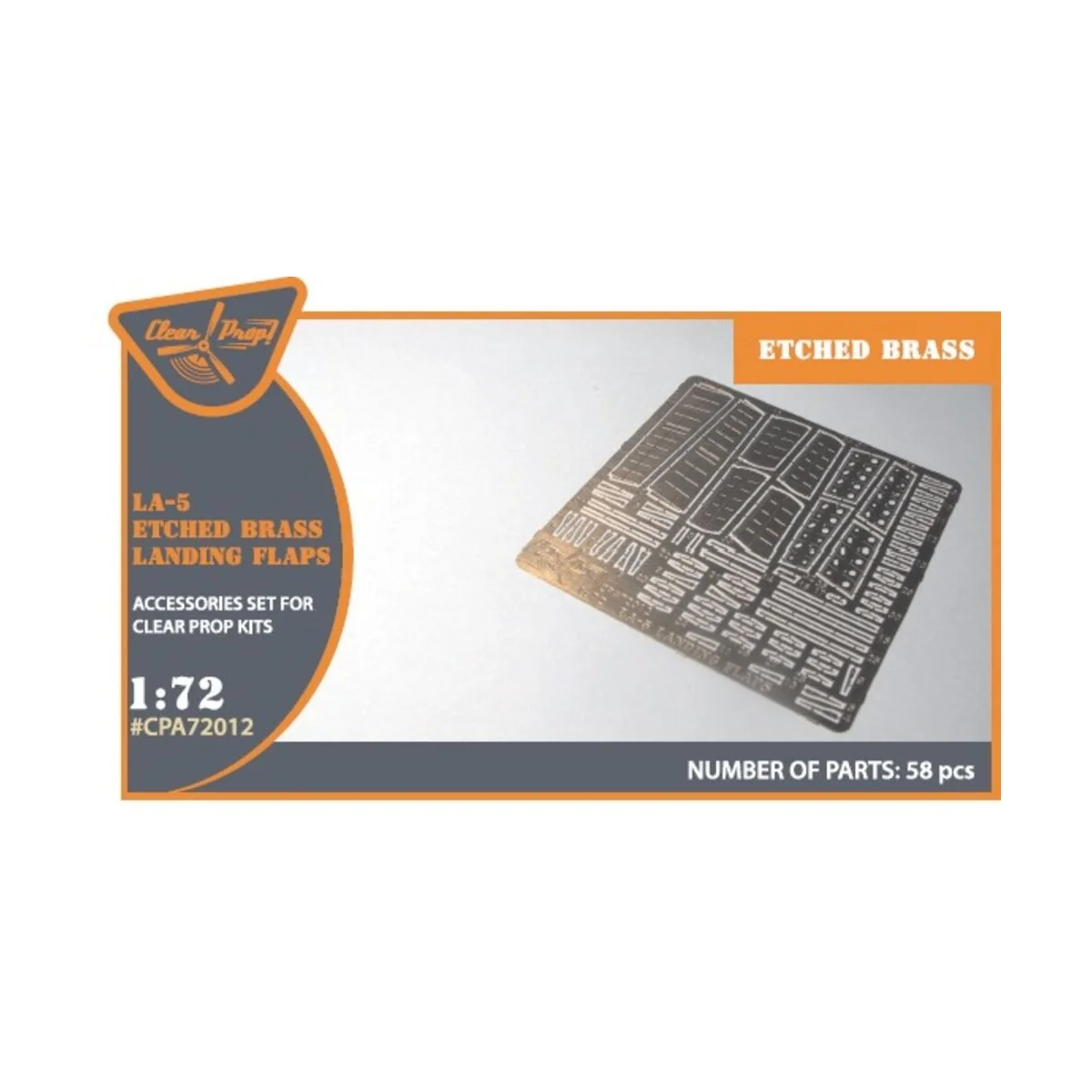 La-5 (all versions) PE landing flaps for CP kits CP72014/CP72015, 1...