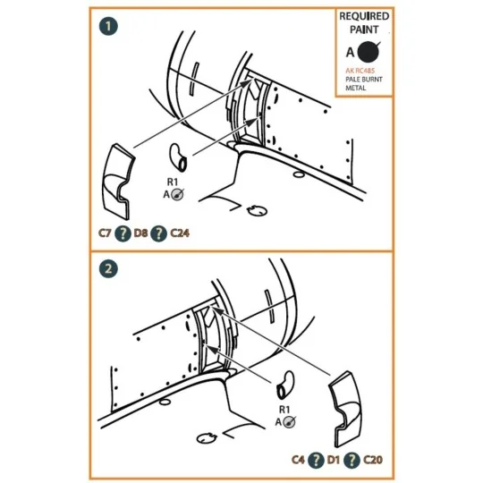La-5 early version resin exhaust for CP kits CP72014/CP72015, 1/72 ...