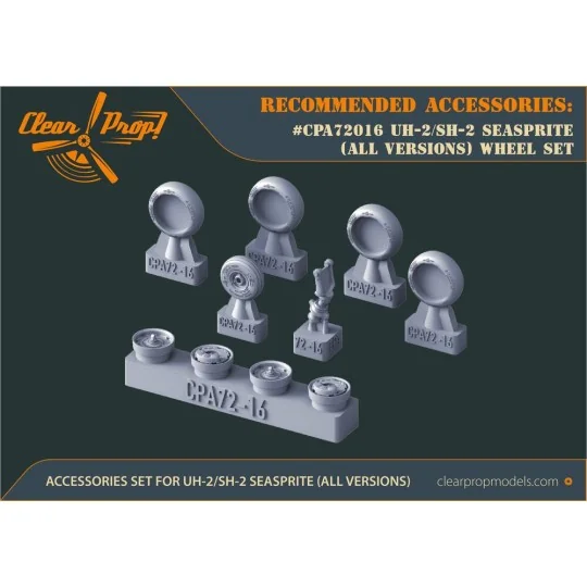 UH-2 A/B SEASPRITE (all versions) wheel set for CP kits CP72002/CP7...