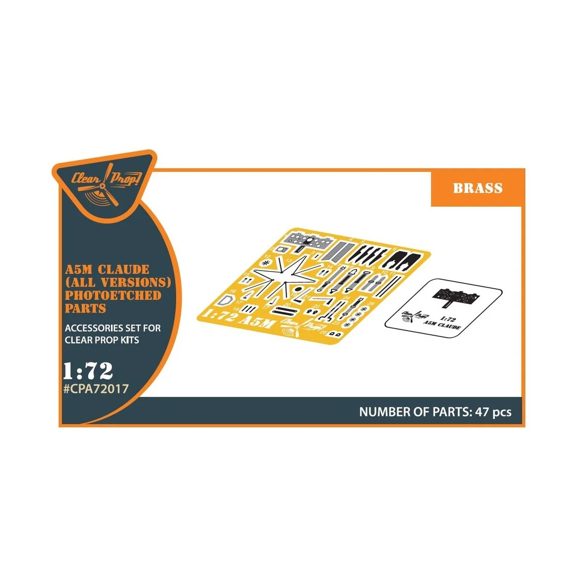 A5M Claude (all versions) PE parts for CP kits CP720016/CP72008/CP7...