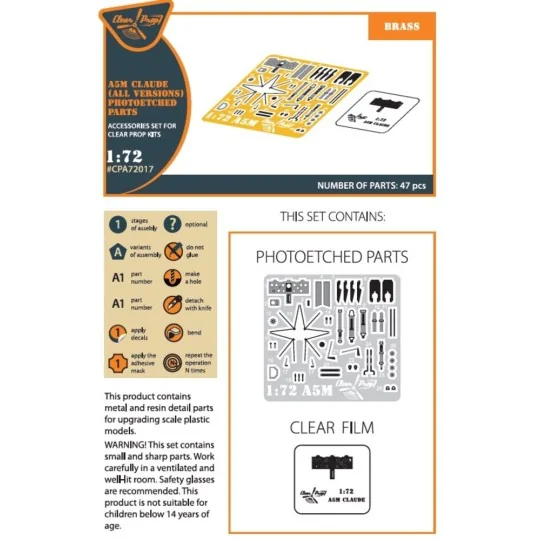 A5M Claude (all versions) PE parts for CP kits CP720016/CP72008/CP7...