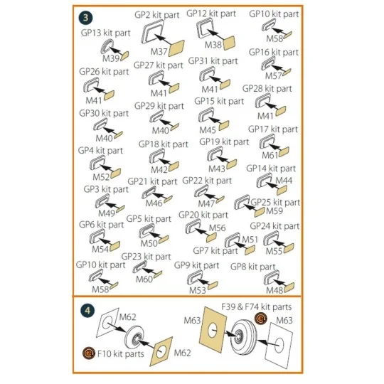 Be-6 Madge painting mask for Trumpeter kit, 1/72 - Clear Prop Acces...