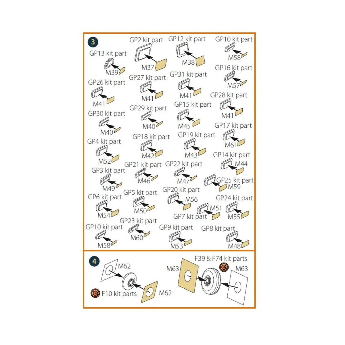 Be-6 Madge painting mask for Trumpeter kit, 1/72 - Clear Prop Acces...