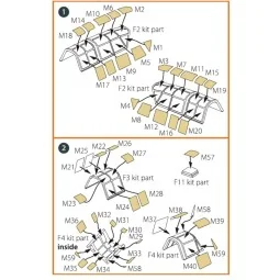 Ki-51 Sonia (all versions) painting mask for CP kits CP72011/CP7201...