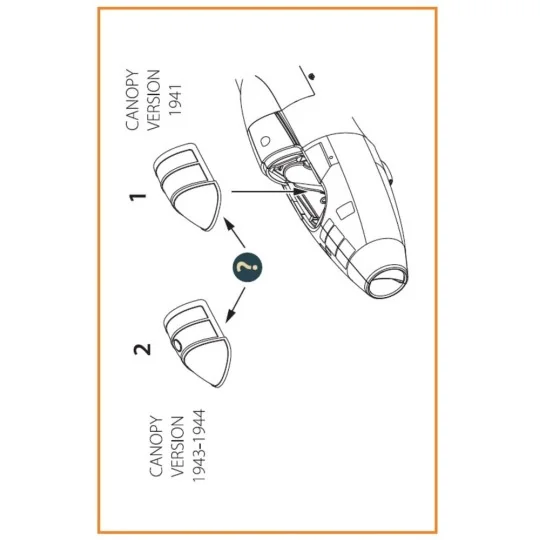 Gloster E28/39 Pioneer vacuum formed canopy for CP kits CP72001/CP7...