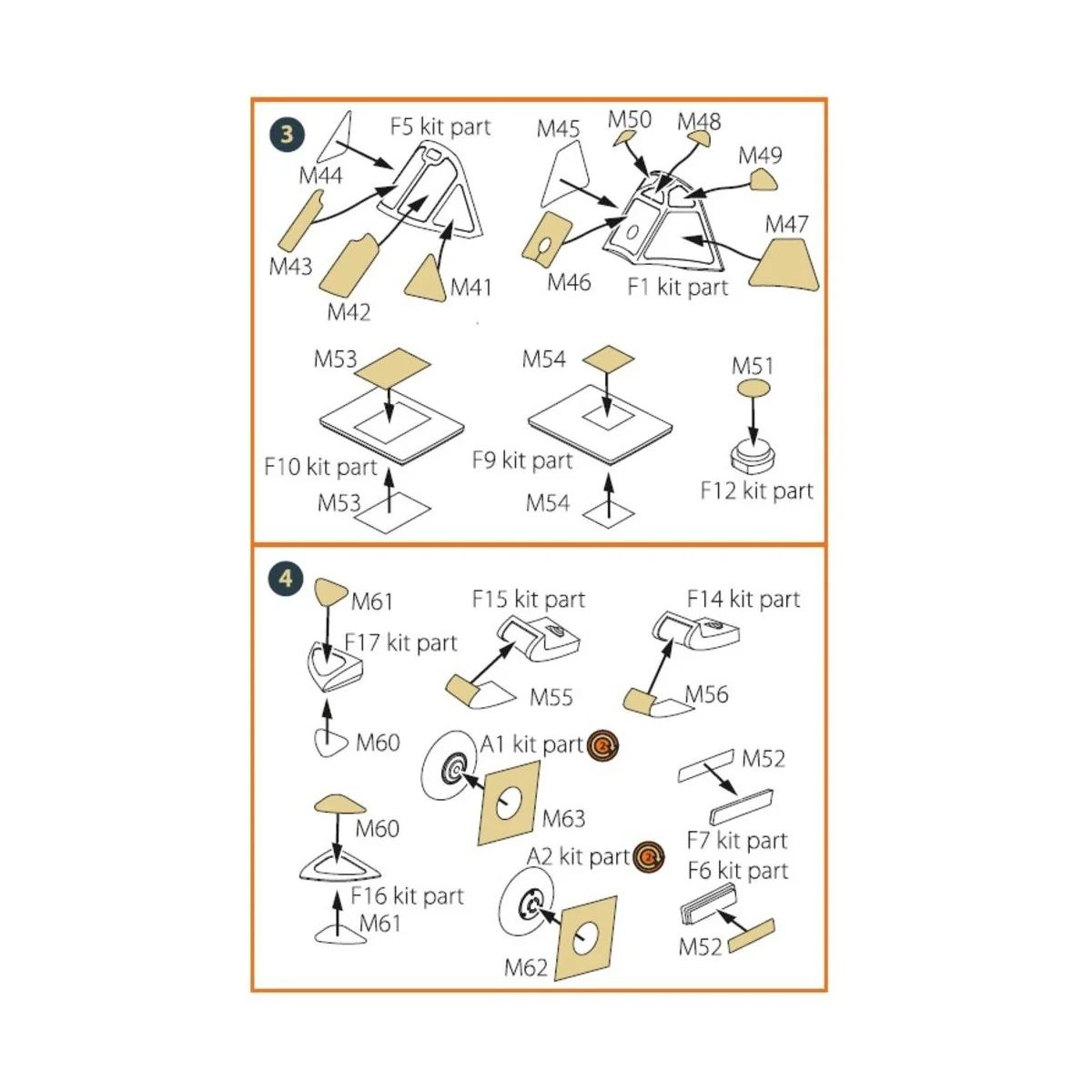 Ki-51 Sonia (all versions) painting mask for CP kits CP72011/CP7201...