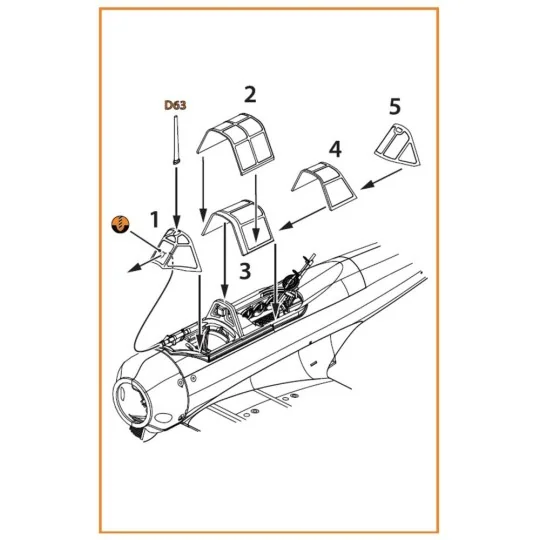 Ki-51 Sonia (all versions) vacuum formed canopy for CP kits CP72011...