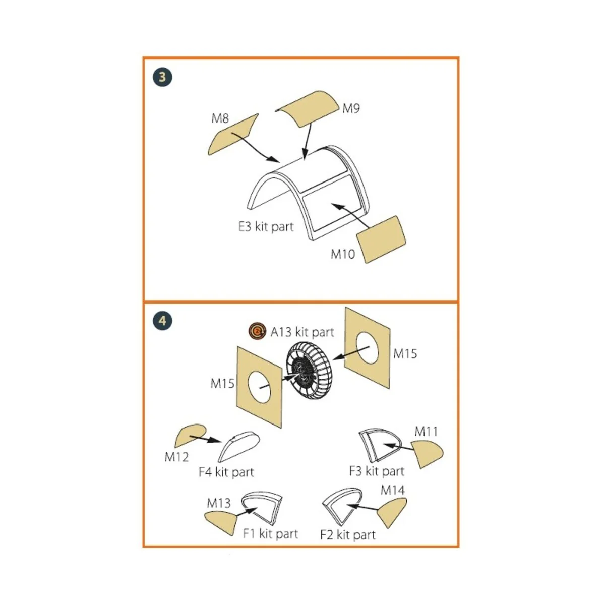 La-5 (late version) painting mask for CP kit CP72015, 1/72 - Clear ...