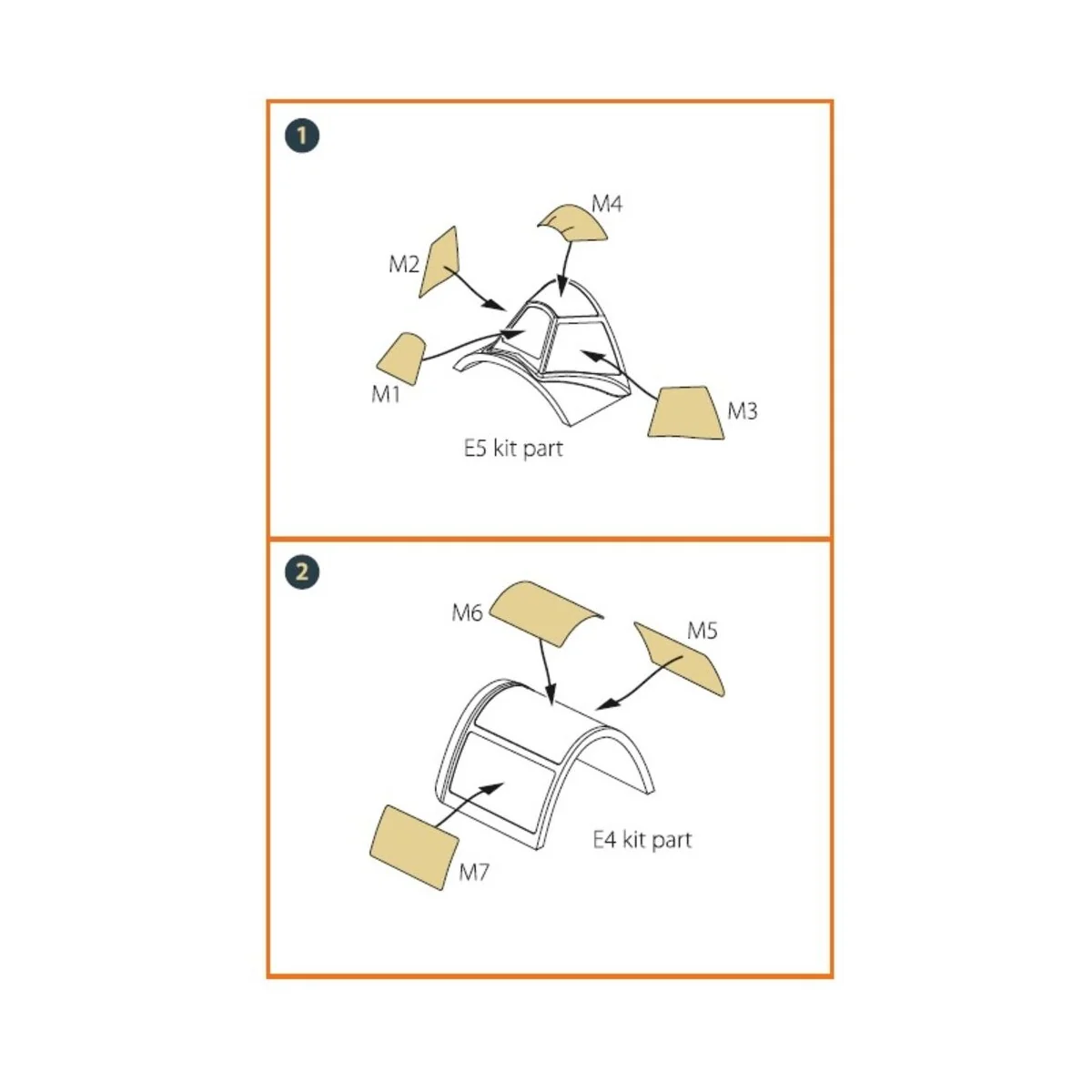 La-5 (late version) painting mask for CP kit CP72015, 1/72 - Clear ...