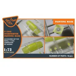 F-104G painting mask for REVELL kit, 1/72 - Clear Prop Accessories ...