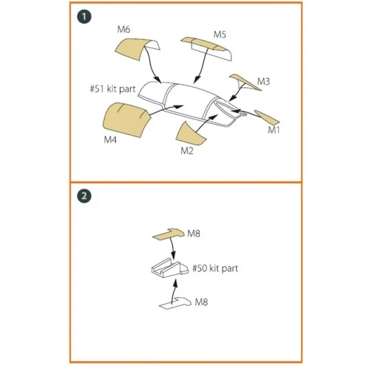 F-104G painting mask for REVELL kit, 1/72 - Clear Prop Accessories ...