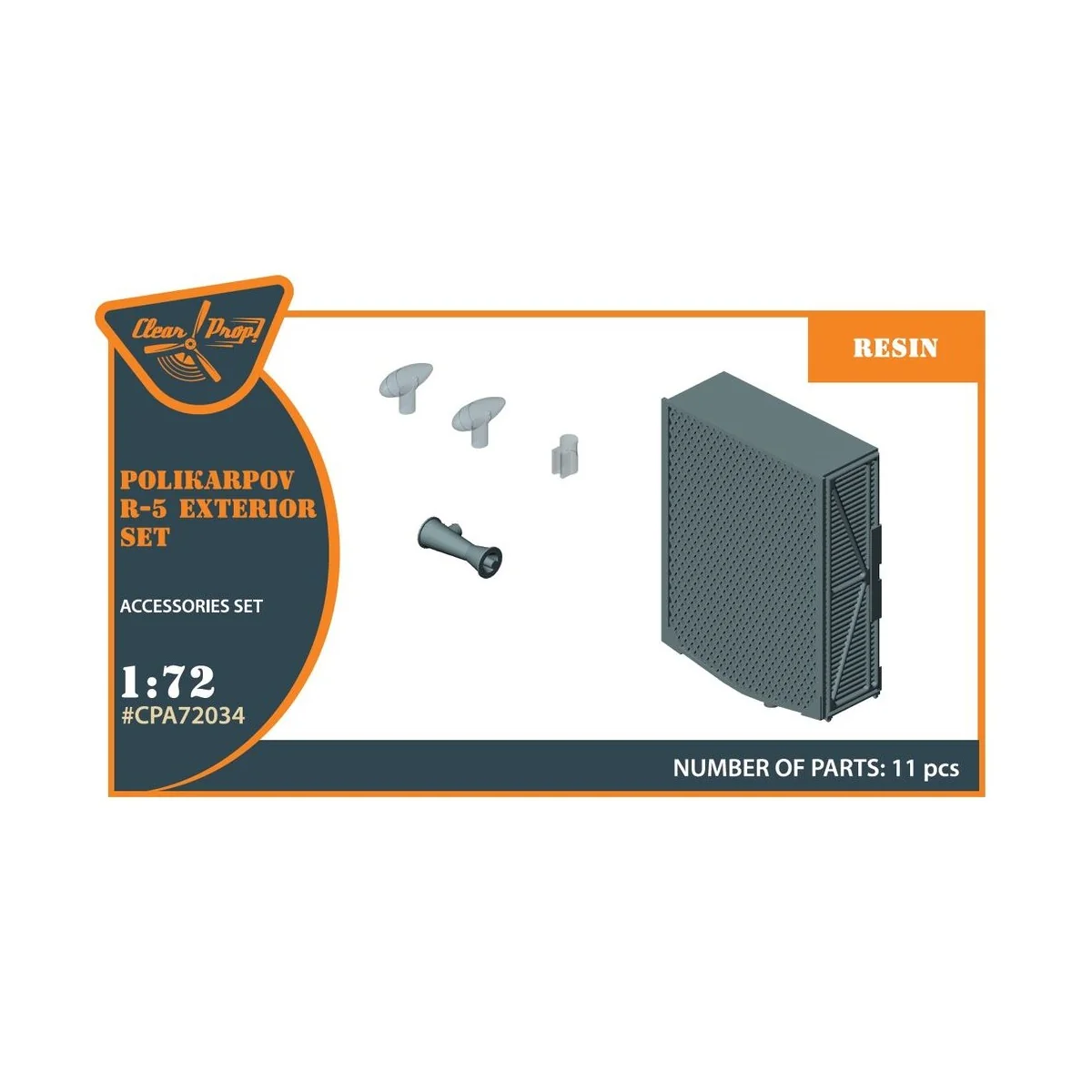 Polikarpov R-5 exterior set for AMG kits, 1/72 - Clear Prop Accesso... Polikarpov R-5 exterior set for AMG kits, 1/72 - Clear Prop Accesso...