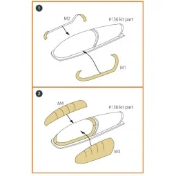 F-16B/D twin seater painting mask for REVELL kit, 1/72 - Clear Prop...