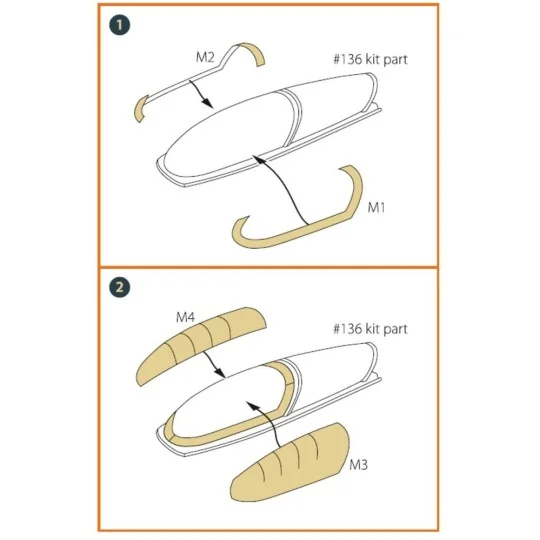 F-16B/D twin seater painting mask for REVELL kit, 1/72 - Clear Prop... F-16B/D twin seater painting mask for REVELL kit, 1/72 - Clear Prop...
