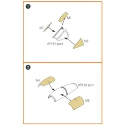 F-89 D/J painting mask for REVELL kit, 1/72 - Clear Prop Accessorie...