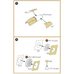 F-16 single seater painting mask for REVELL kit, 1/72 - Clear Prop ...