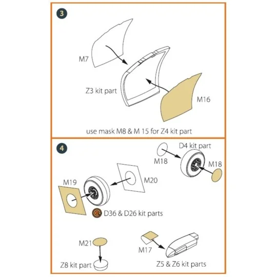 OV-1 A/JOV-1A Mohawk painting mask for CP kit CP72016, 1/72 - Clear...