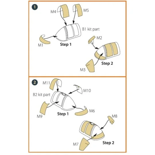 Gloster E28/39 Pioneer painting mask for CP kits CP72001/CP72007, 1... Gloster E28/39 Pioneer painting mask for CP kits CP72001/CP72007, 1...